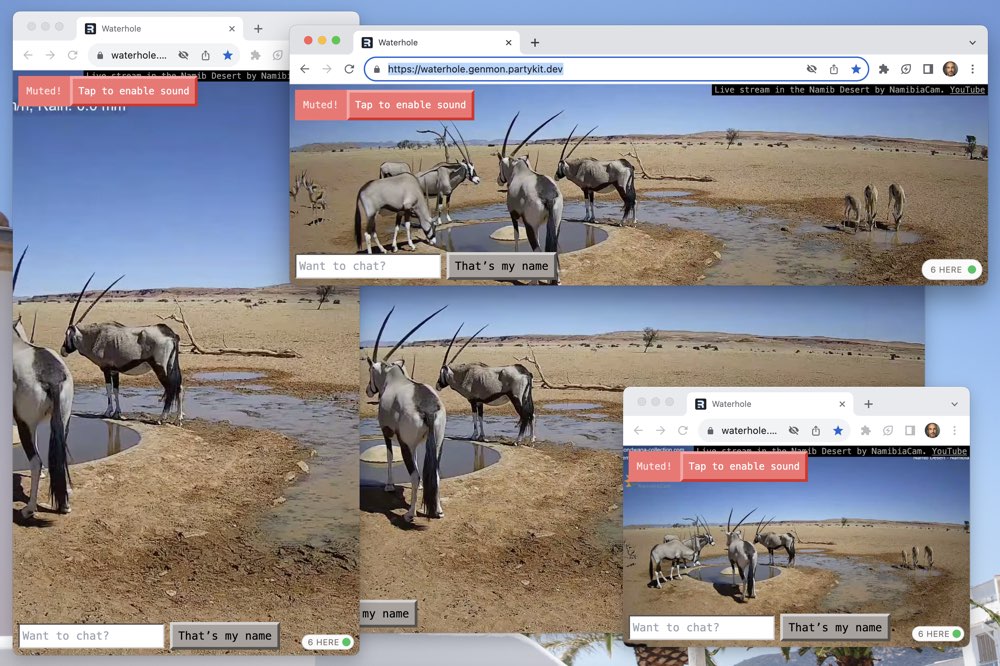 Multiple browser windows showing the YouTube video at different aspect ratios. The video always fills the viewport.